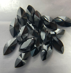 Diamante de Moissanita Negro con Corte Marquesa, Piedra Suelta de Forma Elegante - Product Image 3