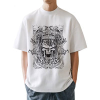 Camiseta de Manga Corta con Cuello Redondo para Hombre, Diseño de Monkey D. Luffy de One Piece, Estampado Animal, Algodón de 200g, Corte Regular
