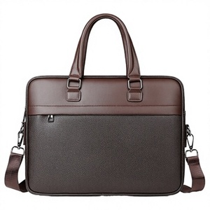 Sac de travail souple unisexe en cuir véritable grande capacité écologique imperméable pour les déplacements et les réunions - Product Image 6