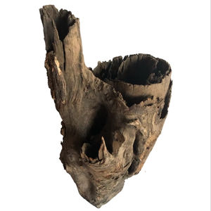 Decoración de jardín para el hogar, maceta de plantación de flores, tocón de árbol, madera Natural - Product Image 1