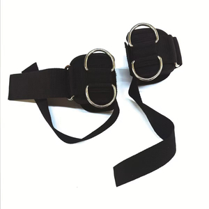 Sangles de poignet réglables en néoprène double avec anneau en D pour haltérophilie, musculation et powerlifting – Faible MOQ – Vente en gros - Product Image 3
