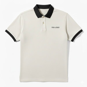 Camiseta Polo de Algodón para Hombre, Corte Ajustado, Manga Corta, Tejido Transpirable y Suave, Informal, Elegante, para Uso Diario de Verano - Product Image 1