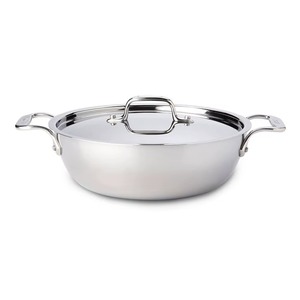Cacerola multifuncional de acero inoxidable con tapa a juego para cocinar, almacenar y servir - Product Image 3