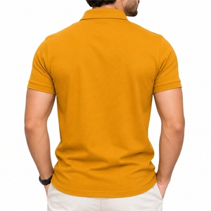 Polo con cremallera personalizado para hombre, premium, cómodo, transpirable, ligero, elástico, moderno, suave, informal, para hombre. - Product Image 2