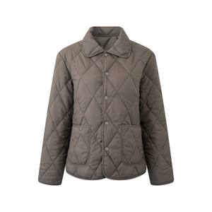 Chaqueta Acolchada para Mujer, Corta, Informal, con Costuras en Forma de Diamante - Product Image 1