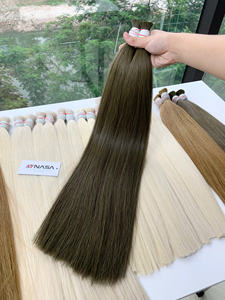 Prix de gros Extensions de cheveux en vrac Cheveux humains Double noyade 100 grammes Couleurs foncées 26 pouces - Product Image 2