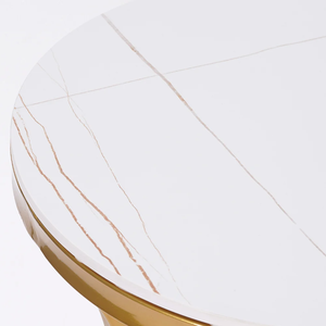 Handmade Seller Luxury Furniture <b>Marble</b> <b>Top</b> Round Sofa <b>Side</b> <b>Table</b> for Living Room, Hotel, Office Gold Plated Modern Corner <b>Table</b> - Product Image 6