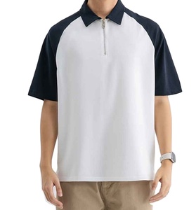 Camiseta polo con cremallera de poliéster de alto rendimiento, de secado rápido, adecuada para tenis, golf, actividades al aire libre y correr, para hombre. - Product Image 5
