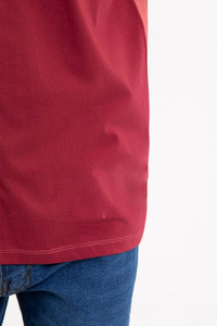 T-shirt unisexe 100% coton, coupe ample, poids lourd, uni, manches courtes, effet délavé vintage. - Product Image 2