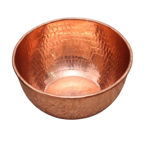 Bol en cuivre fait main avec deux poignées, bol de service vintage en métal pour usage domestique, finition polie, bol en cuivre en solde - Product Image 6