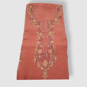 Trajes tradicionales paquistaníes para mujer, Organza sedosa bordada a mano, Salwar Kameez para bodas y fiestas, tamaño adulto - Product Image 3