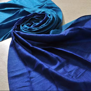 New Versatile Simple Solid Color Scarf Autumn Winter <b>Wool</b> Fashion Commuting Plain Weave Shawl Fine <b>Wool</b> Zari Reversible Stoles - Product Image 5