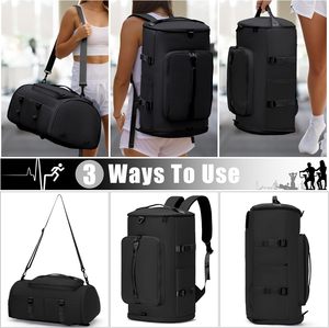 Bolsa de Gimnasio para Hombre y Mujer con Compartimento para Zapatos - Bolsa de Lona, Mochila de Viaje, Mochila Deportiva, Bolsa de Fin de Semana - Product Image 4