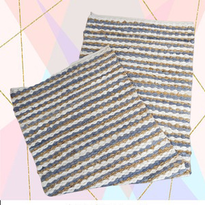 Meilleur Tapis de Sol Moderne Fait Main en Polyester Chenille à Carreaux, Tapis de Porte, Tapis de Zone, Tapis Lavable pour Salle de Bain et Cuisine, Tapis de Pique-nique et Tapis de Yoga - Product Image 2