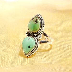 <b>Top</b> Selling Turquoise Gemstone Pear Shape 925 Sterling <b>Silver</b> Plated Luxury Handmade Jewelry Gift for Women Girls - Product Image 3