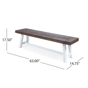 Juego de comedor de ratán para patio de 6 piezas con banco, muebles de jardín resistentes a la intemperie, estilo contemporáneo para uso en exteriores - Product Image 6