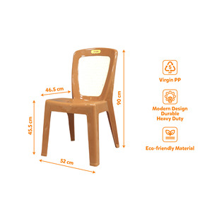 PP Outdoor Plastic Modern Garden Chair Multi Color Full Color <b>Printed</b> <b>Extra</b> <b>Large</b> Backrest Heavy Duty Lightweight Durable - Product Image 6