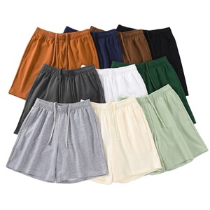 Short d'été décontracté pour homme en coton épais, coupe ample, avec broderie de logo personnalisée, fabrication OEM par l'usine BD en Chine - Product Image 1