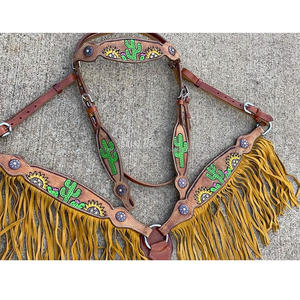 Serre-tête de cheval rond Serre-tête en cuir de qualité supérieure Serre-tête de cheval de qualité supérieure - Product Image 1