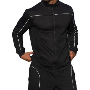 ชุดวอร์มแขนยาวแบบซิปเต็มตัวสำหรับผู้ชาย คุณภาพสูง เหมาะสำหรับวิ่งและเล่นกีฬา ระบายอากาศได้ดี คอตั้ง สามารถปรับแต่งได้ - Product Image 2