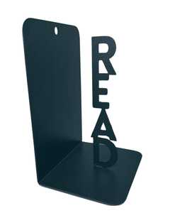 Serre-livres robustes en acier noir pour bureau, maison, étude – Organisateur de livres décoratif et inspirant pour livres, dossiers, magazines - Product Image 4