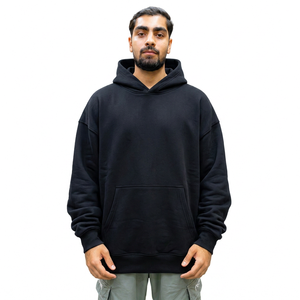 Fabricant de sweats à capuche surdimensionnés pour hommes en coton 100% personnalisés, fournisseur de vêtements à marque privée, usine de vêtements OEM - Product Image 5