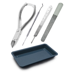 Juego de 5 piezas de instrumentos de podología, kit de quiropodia, cortaúñas, sonda y limas, herramientas para el cuidado de los pies y pedicura. - Product Image 1