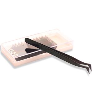 Pince à épiler professionnelle en acier inoxydable Ultimate Grip pour extensions de cils, prix de gros, pince à épiler à pointe en fibre - Product Image 2