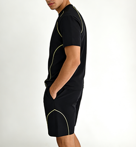 Conjunto Deportivo Personalizado con Logotipo, Camiseta y Pantalones Cortos para Hombre, Traje de Verano para Correr, Conjunto de Pantalones Cortos Holgados para Hombre - Product Image 3