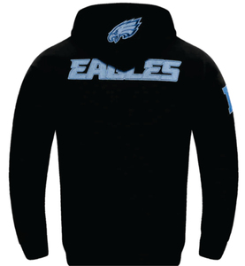 Men's Black Hooded Sweatshirt With Blue Eagle Print Regular Fit Casual <b>Zip</b>-<b>Up</b> <b>Jacket</b> Autumn Wear - Product Image 4