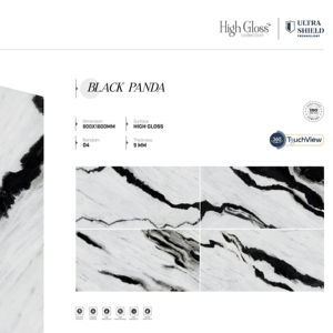 Collection de porcelaine finition brillante Radiant Gloss 800x1600 1200x1800 750x1500mm Conçue pour amplifier la luminosité intérieure avec une finition lisse - Product Image 1