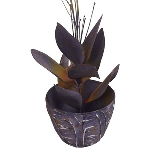 Pot décoratif pour rose unique, pot de jardin, pot mural, art métallique moderne fait main, décoration extérieure, best-seller A.B - Product Image 6