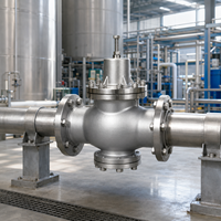 Regulador de Presión Autoaccionado con Brida JIAHE Y42X/F para Distribución de Agua y Tuberías de Suministro en Edificios