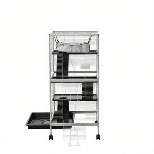 Gabbia Moderna in Metallo e Vetro per Piccoli Animali (Uso Interno ed Esterno per Razze Medie e Piccole) - Product Image 2