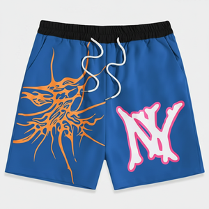 Pantalones Cortos Deportivos YLS Ecológicos de Cintura Alta con Botones para Hombre, Transpirables, de Malla, de Secado Rápido, para Gimnasio, Verano, Servicio OEM - Product Image 1