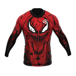 Regular Fit Men's Sports Compression Shirt Knitted Breathable Quick Dry Workout Fitness Rash Guard - Product Image 4