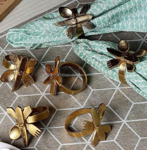 Fork-Knife-Spoon Napkin Ring - Set of 6 For Sale in Wholesale Prices For Home Dining And Restaurant <b>Table</b> Decor - Product Image 3