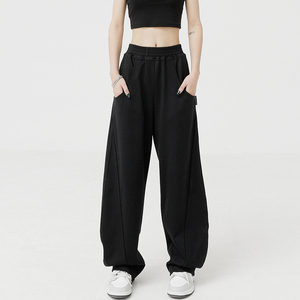 Pantalones Anchos con Cintura Elástica para Mujer, Pantalones Deportivos Holgados de Moda Y2K, Pantalones Casuales Vintage de Cintura Alta para Otoño y Primavera - Product Image 5