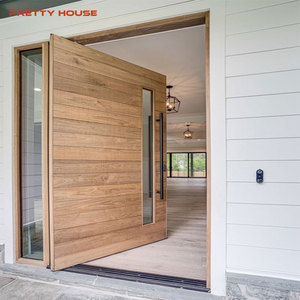 <span class=keywords><strong>Puerta</strong></span> aislante de rotura térmica exterior negra americana Puertas exteriores principales de pivote externo - Product Image 6