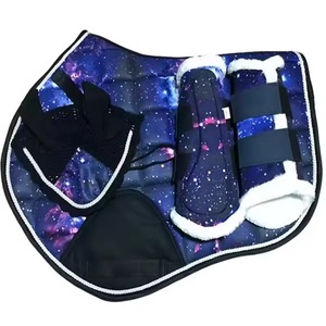 Almohadilla de Silla de Montar Profesional y Elegante de Alta Calidad para Doma, Botas de Protección para Caballos de Salto, Juego de Velo para Casco, Color/Talla/Logotipo Personalizables - Product Image 5