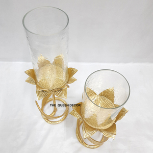 Porte-bougie en aluminium de style antique avec cheminée en verre, taille et forme personnalisées, vente en gros - Product Image 5