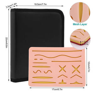 Kit complet de suture orthopédique pour étudiants en médecine vétérinaire, incluant un coussin en silicone réaliste et un manuel pour les hôpitaux - Product Image 3