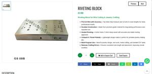 Bloc de rivetage pour la découpe de fils et la fabrication de bijoux, bloc de mesure de précision pour fils, outil de fabrication de bijoux | Numéro d'article : GS-08B - Product Image 3