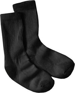 <b>Men</b> Winter Spandex/Polyester Crew <b>Socks</b> Quick Dry Breathable Cute Everyday Wear Standard Solid Color - Product Image 3