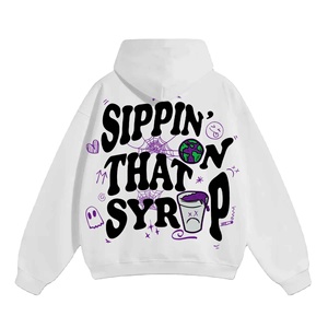 Sudadera con Capucha Personalizada para Hombre, Estilo Urbano, de Algodón Grueso y Felpa, Hip Hop, Holgada, de Corte Amplio - Product Image 2