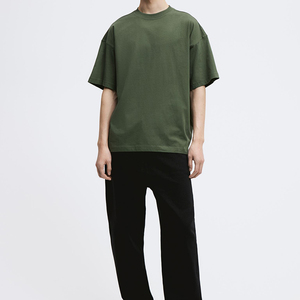 เสื้อยืดโอเวอร์ไซส์ผู้ชาย ขายส่ง ผลิตตามสั่ง ผ้าฝ้าย 100% เป็นมิตรกับสิ่งแวดล้อม ระบายอากาศได้ดี สตรีทแวร์ 300 กรัม ผลิตในปากีสถาน - Product Image 2