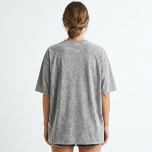 Camiseta Oversize Personalizada al por Mayor, Unisex, para Mujer, Lisa, 100% Algodón, Hombros Caídos, Básica, para Mujer - Product Image 6
