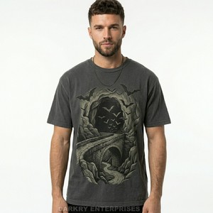 Fabricant de t-shirts personnalisés avec impression sérigraphique, t-shirts graphiques gothiques de haute qualité, t-shirts en coton épais, fournisseur de vêtements en gros, hauts pour hommes - Product Image 2