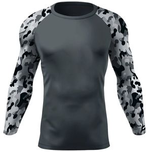 Camiseta Deportiva de Secado Rápido para Surf, Gimnasio, MMA, Deportes Acuáticos, Manga Larga, Compresión, Protección UV, Negra y Amarilla, Ajuste Atlético para Hombre - Product Image 6