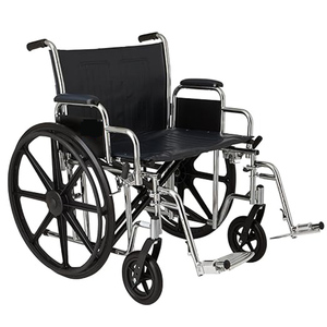 Fauteuil roulant manuel bariatrique léger et pliable pour personnes obèses et handicapées, 20 ans d'expérience d'usine, en promotion - Product Image 2
